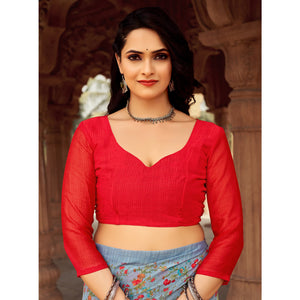 grey-floral-printed-chiffon-saree-3