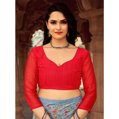 grey-floral-printed-chiffon-saree-3