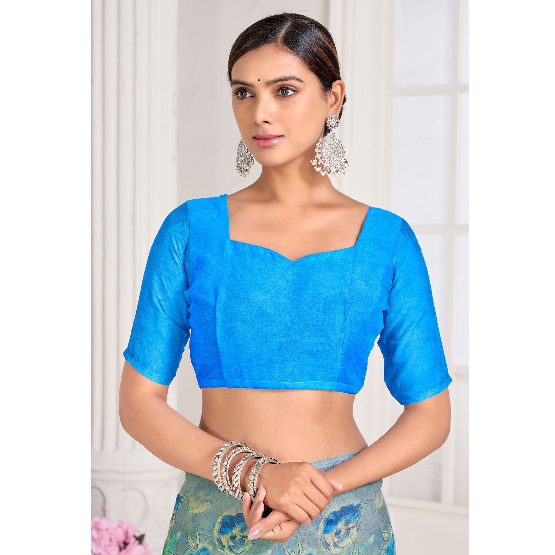 grey-floral-printed-chiffon-saree-8