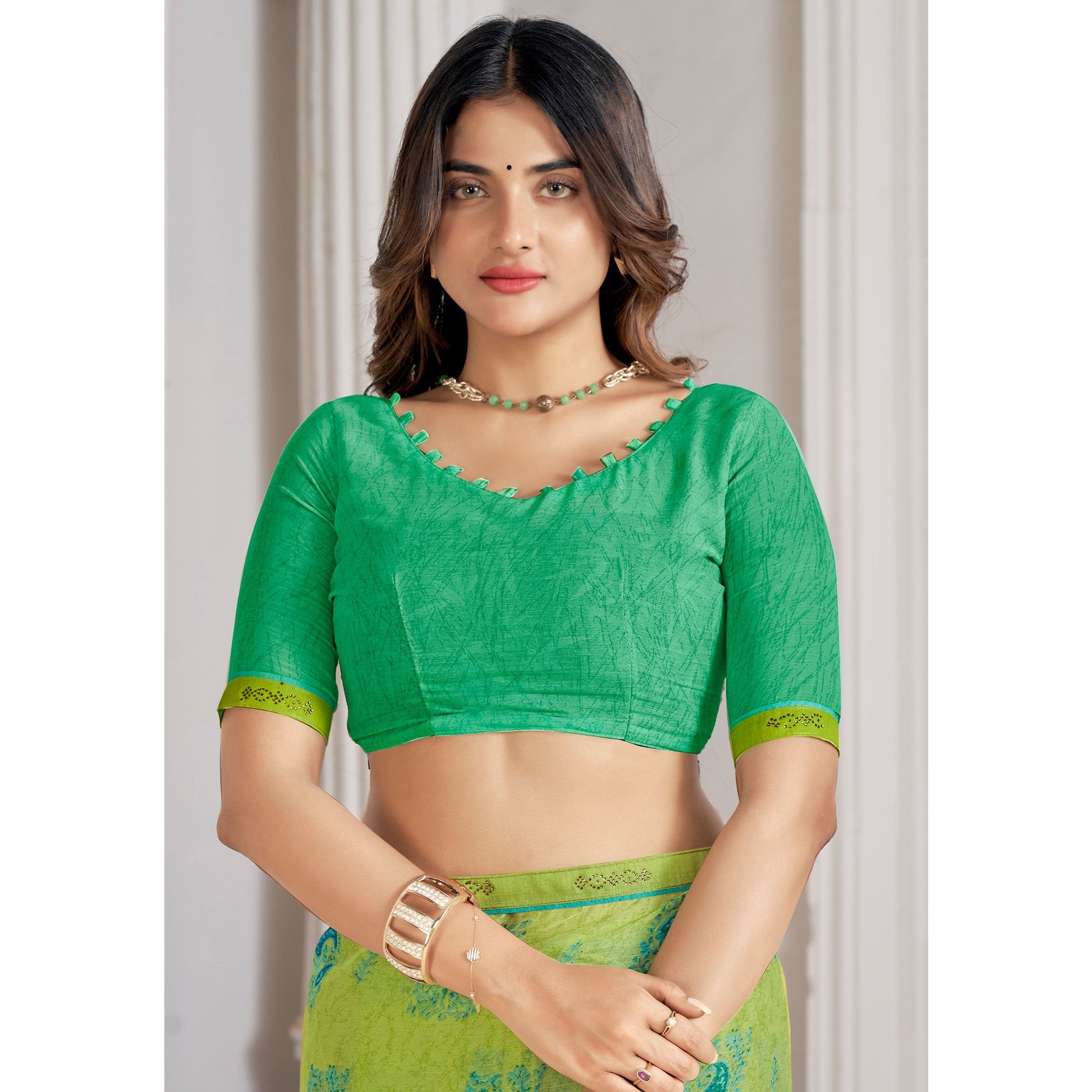 green-printed-with-swarovski-chiffon-saree