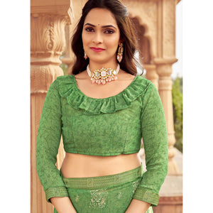 green-floral-printed-chiffon-saree-13