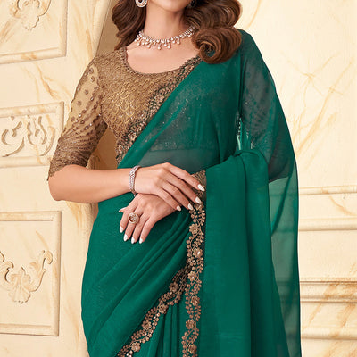 green-sequins-embroidered-satin-silk-saree