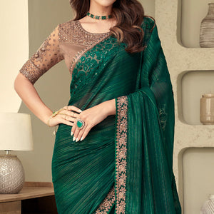 green-sequins-embroidered-georgette-saree-6