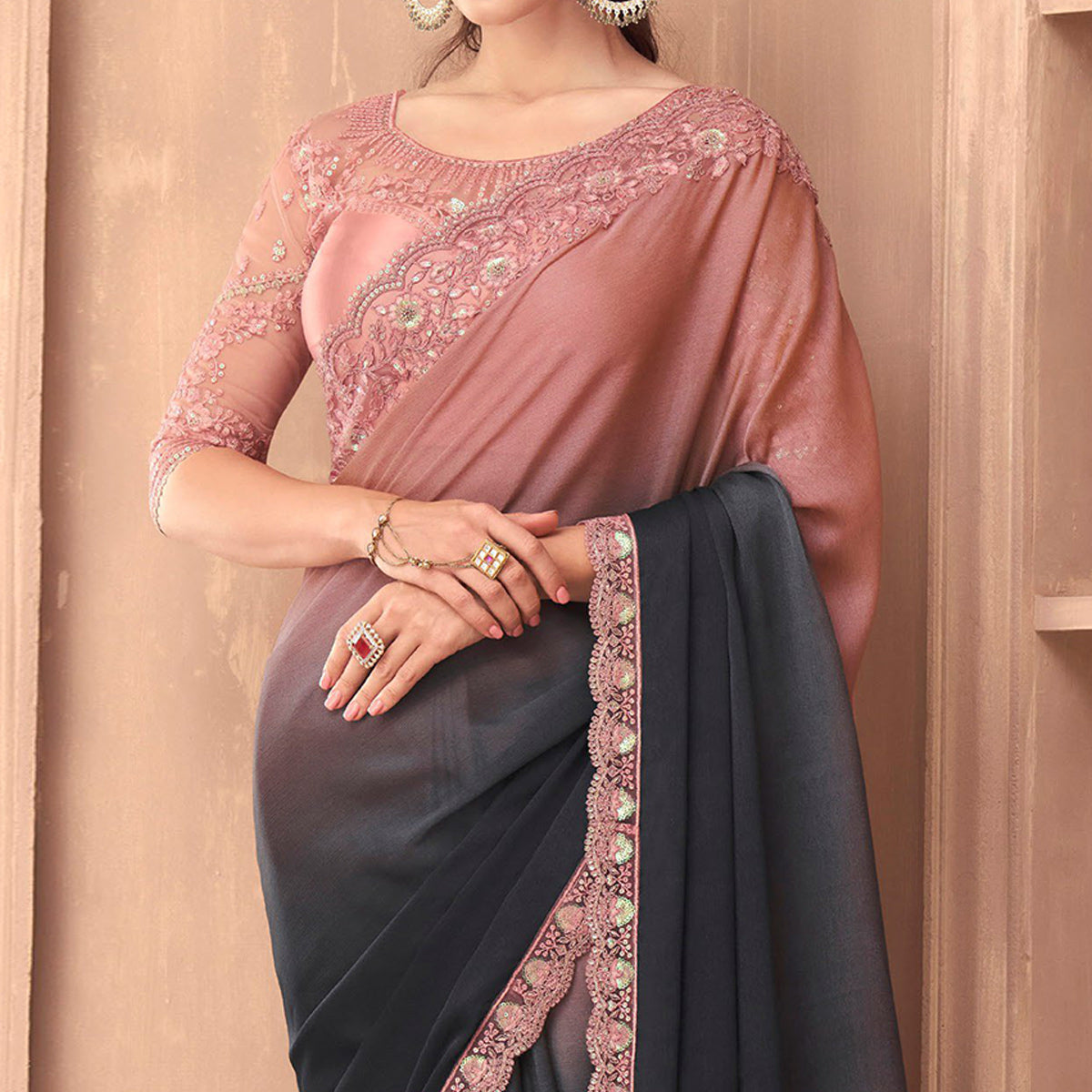 grey-pink-floral-embroidered-georgette-saree