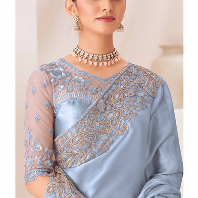 grey-floral-sequins-embroidered-chiffon-saree-9