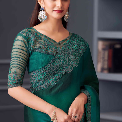green-sequins-embroidered-satin-saree-4