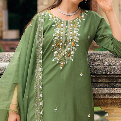 green-floral-embroidered-cotton-silk-suit