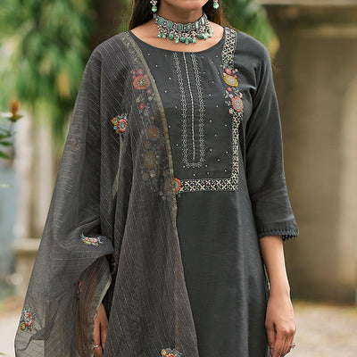 grey-floral-embroidered-cotton-silk-suit-1
