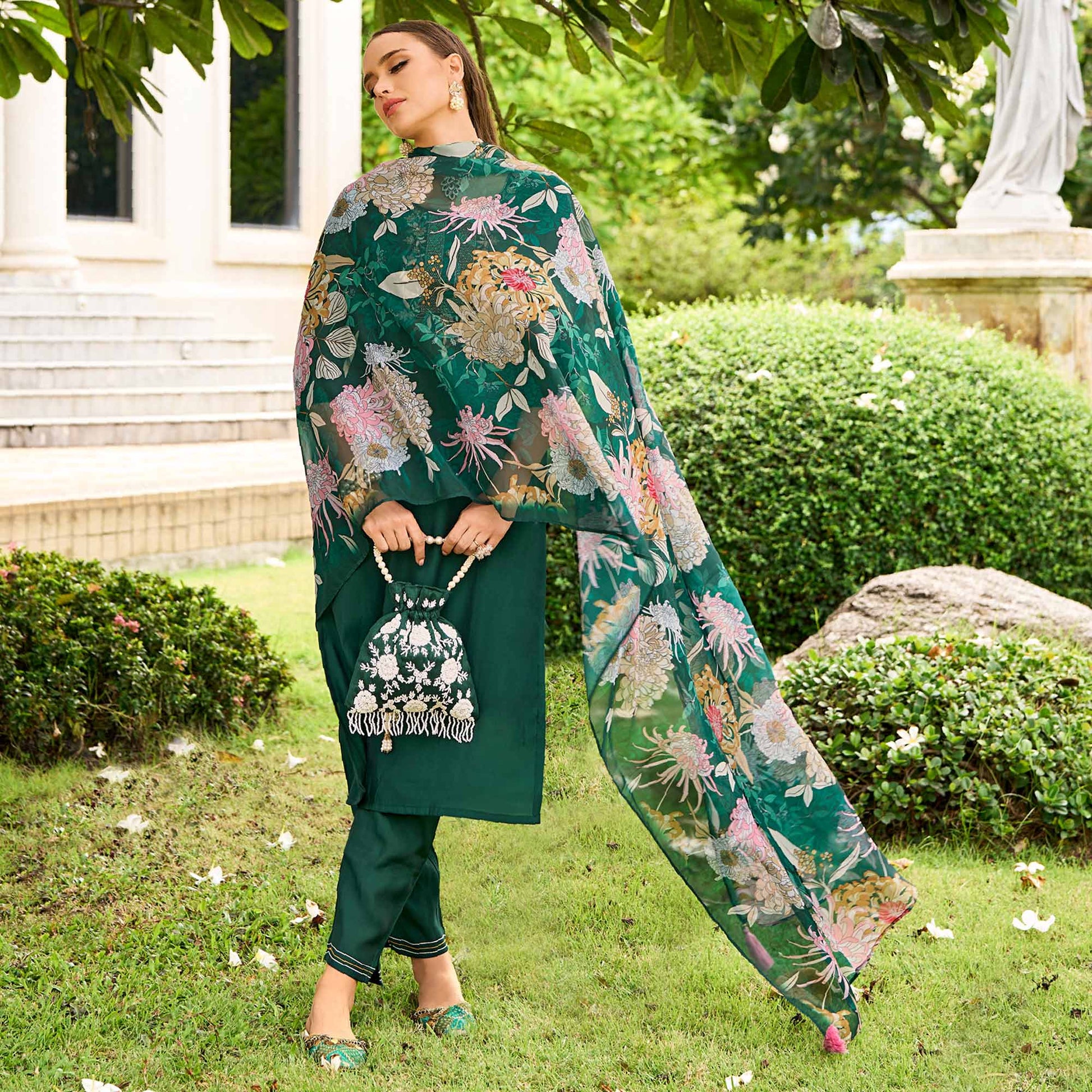 green-floral-embroidered-chanderi-silk-suit
