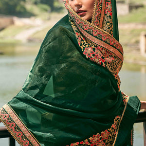 green-and-yellow-sequins-with-floral-embroidered-organza-saree