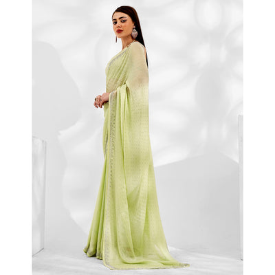 green-embroidered-beads-stones-satin-saree