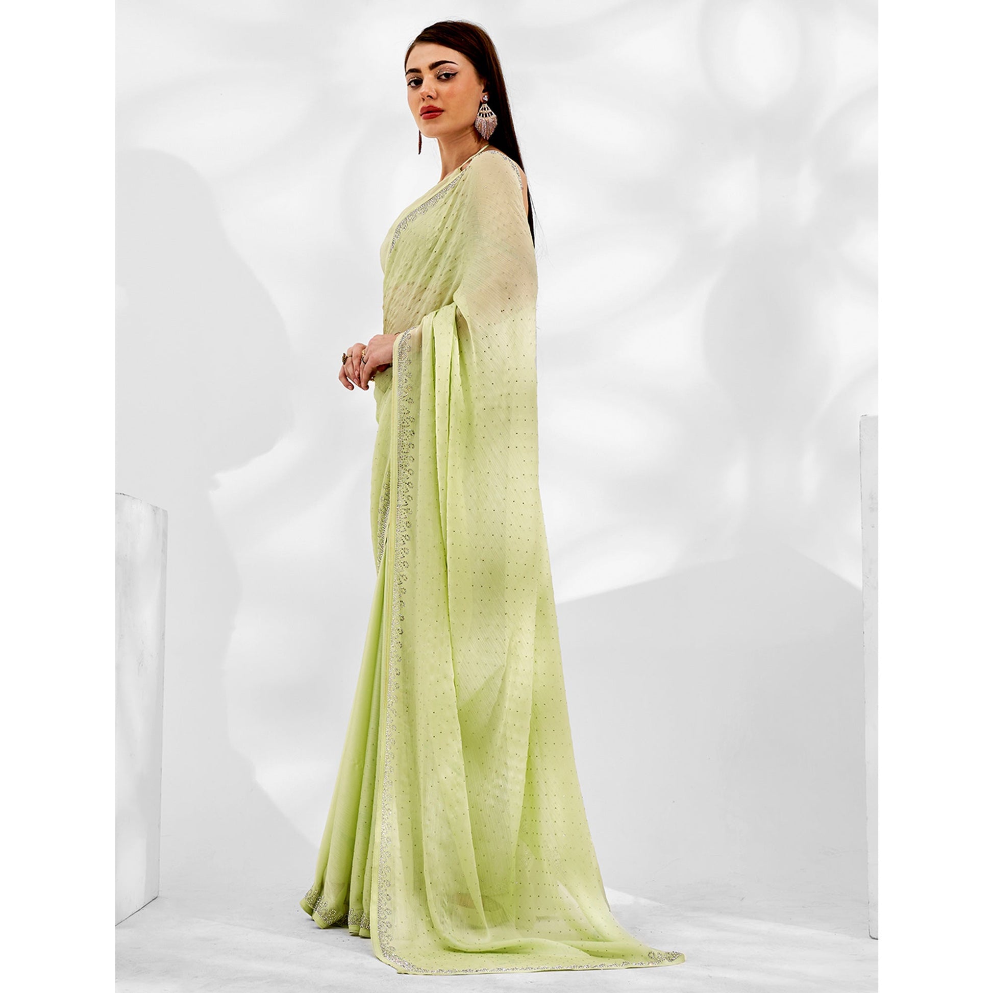 green-embroidered-beads-stones-satin-saree