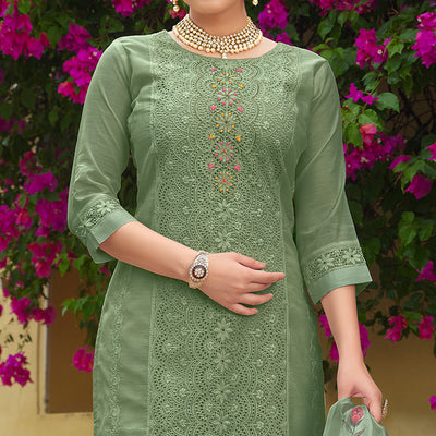 green-chikankari-work-cotton-silk-salwar-suit