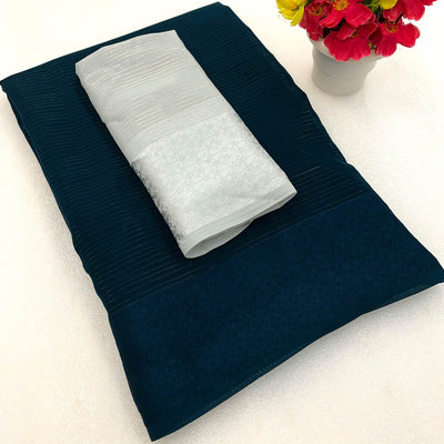 Morpich Zari Woven Georgette Saree