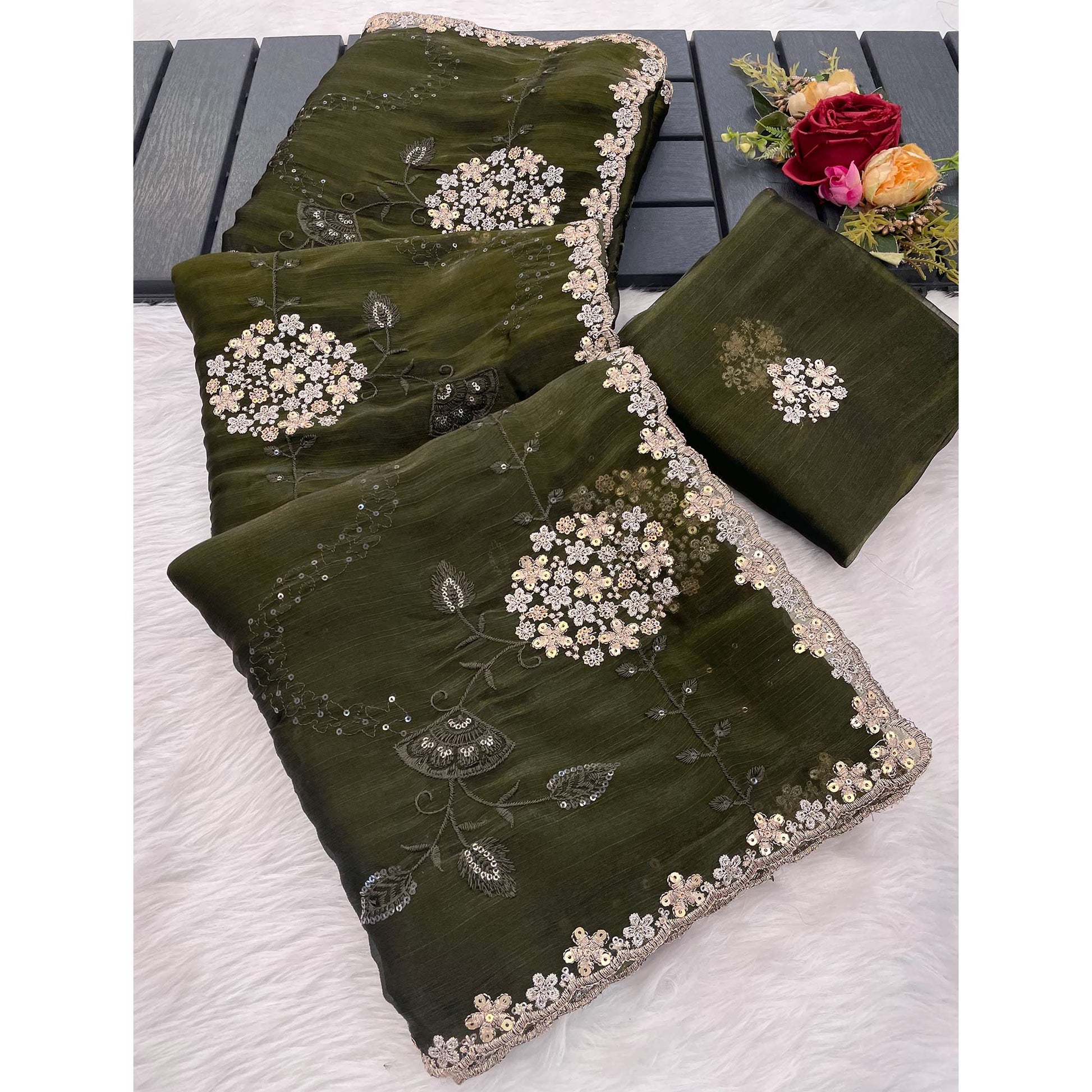 green-sequins-embroidered-chiffon-saree-7