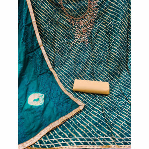 Morpich Printed With Handwork Pure Cotton Dress Material