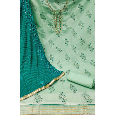 green-printed-with-handwork-modal-dress-material-2
