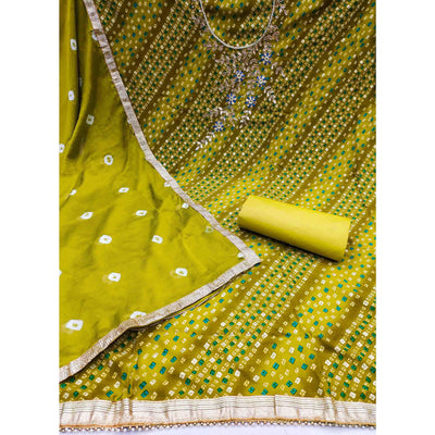 green-bandhani-printed-pure-cotton-dress-material-2