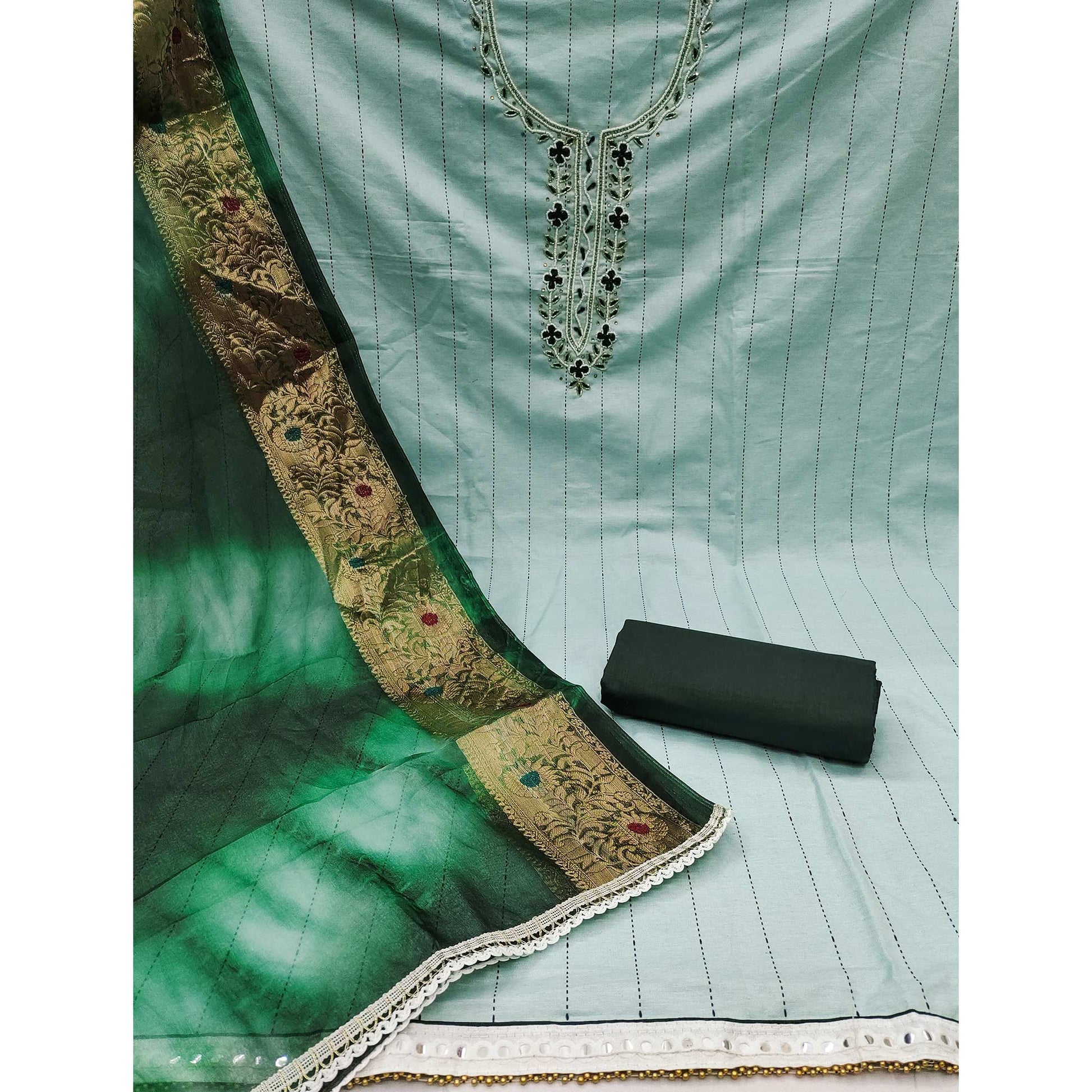 green-embroidered-with-handwork-cotton-blend-dress-material