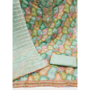 green-floral-printed-organza-dress-material-4