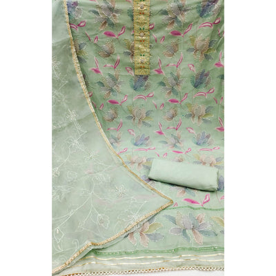 green-floral-printed-organza-dress-material-5