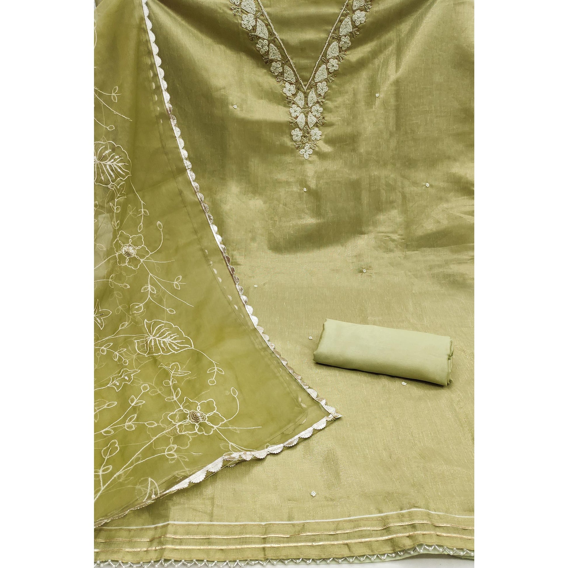 green-embroidered-moti-work-pure-cotton-dress-material