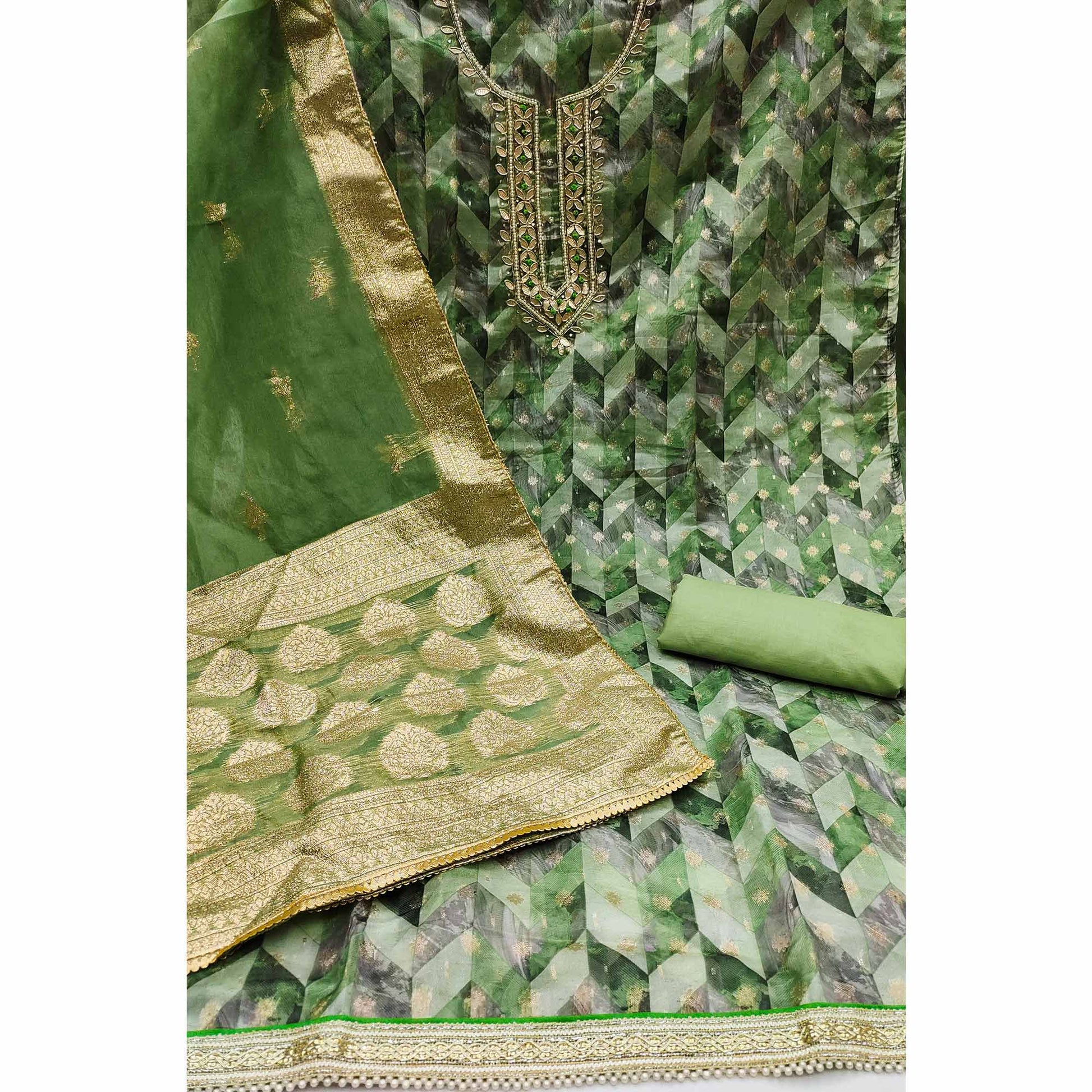 green-digital-printed-with-woven-organza-dress-material