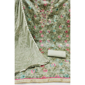 green-woven-chanderi-silk-dress-material-1