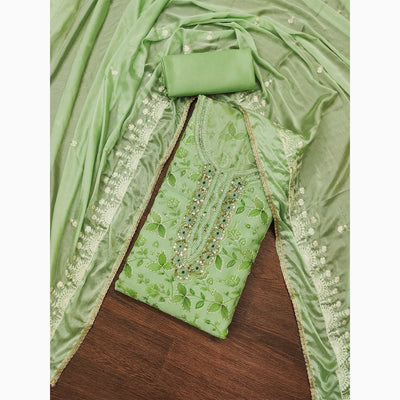 green-floral-hand-embroidered-organza-dress-material