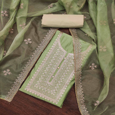 green-floral-embroidered-cotton-silk-dress-material-2