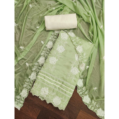 green-floral-stone-embroidered-cotton-silk-dress-material