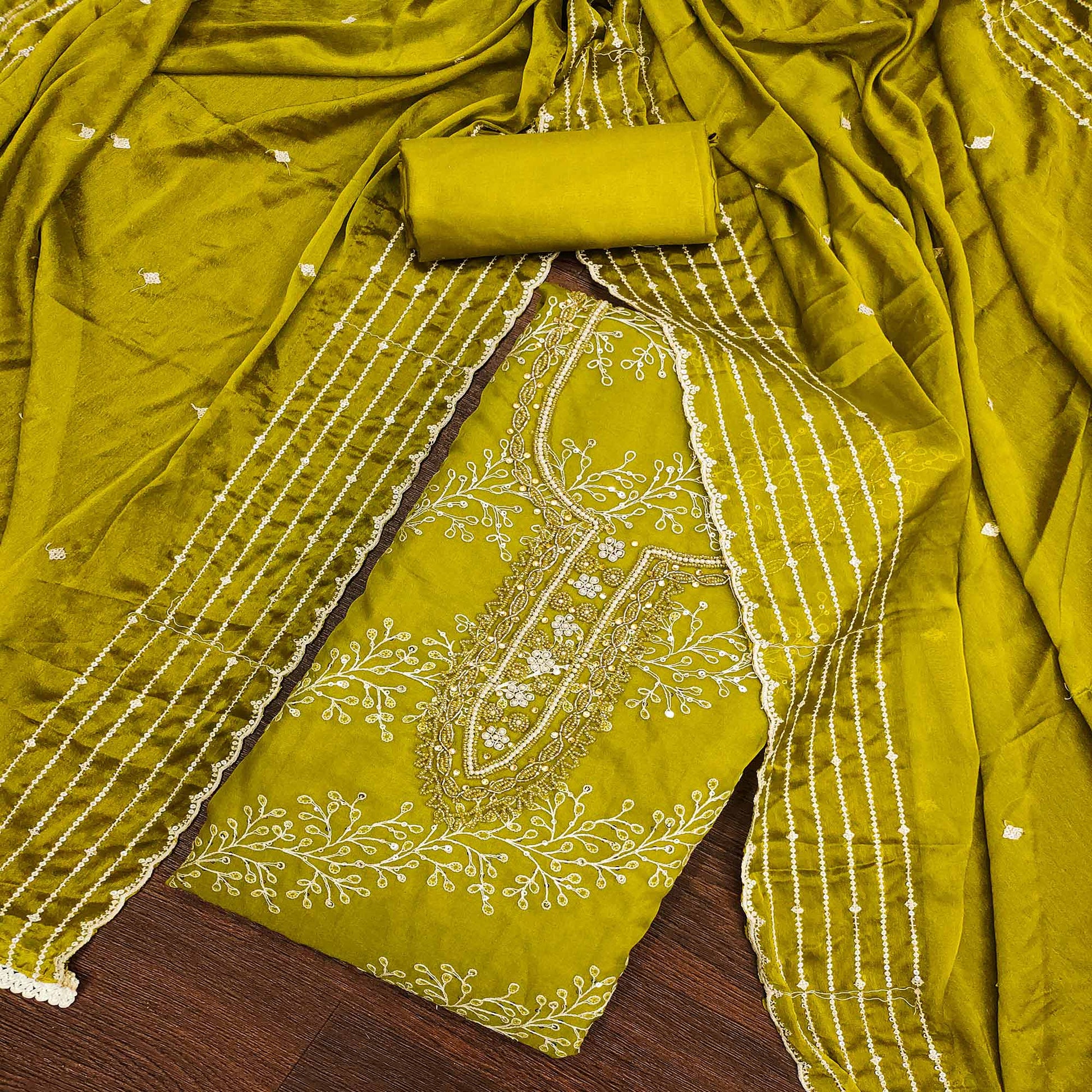 green-sequins-embroidery-with-handwork-organza-dress-material