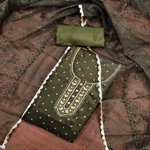 green-woven-with-handwork-organza-dress-material-4