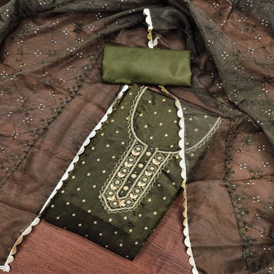 green-woven-with-handwork-organza-dress-material-4