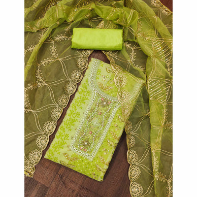 green-floral-sequins-embroidery-with-printed-organza-dress-material