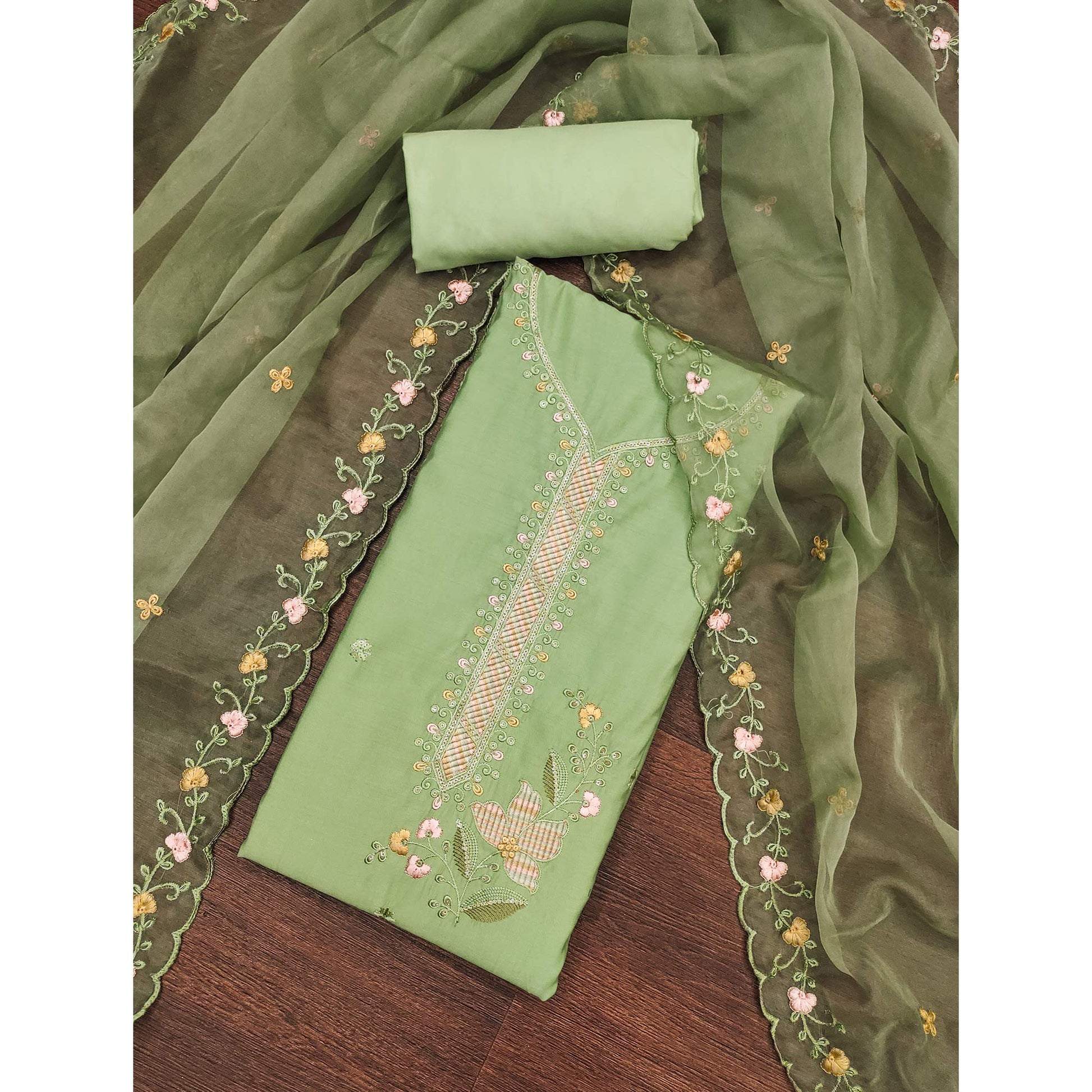 green-floral-sequins-embroidered-cotton-silk-dress-material-9