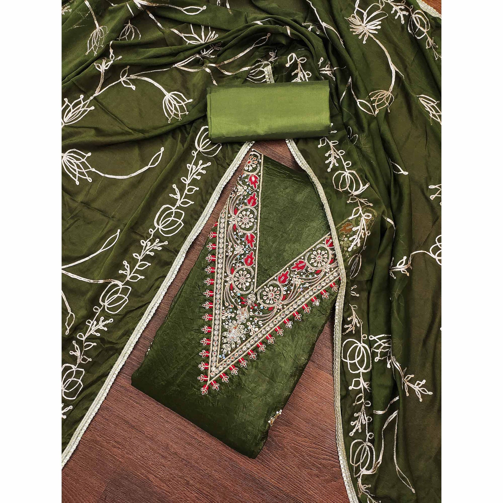 green-sequins-embroidery-with-handwork-viscose-golden-crush-dress-material