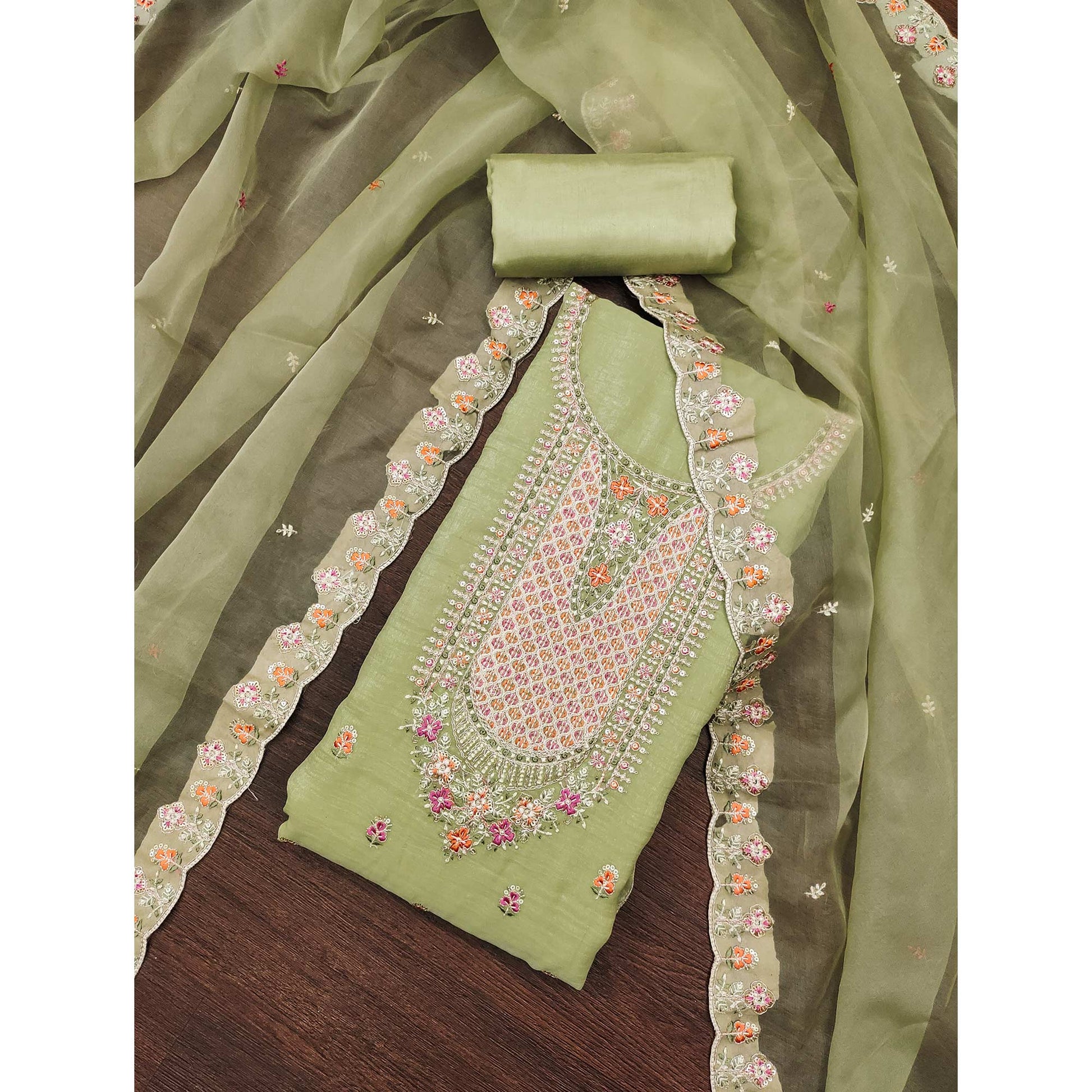 green-floral-sequins-embroidery-viscose-dress-material-8