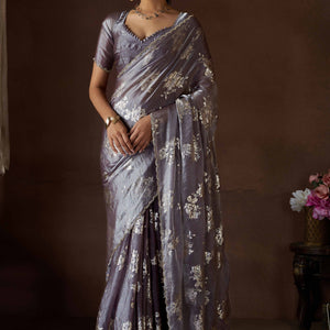 grey-floral-foil-printed-satin-silk-saree-with-zarkan-border-4
