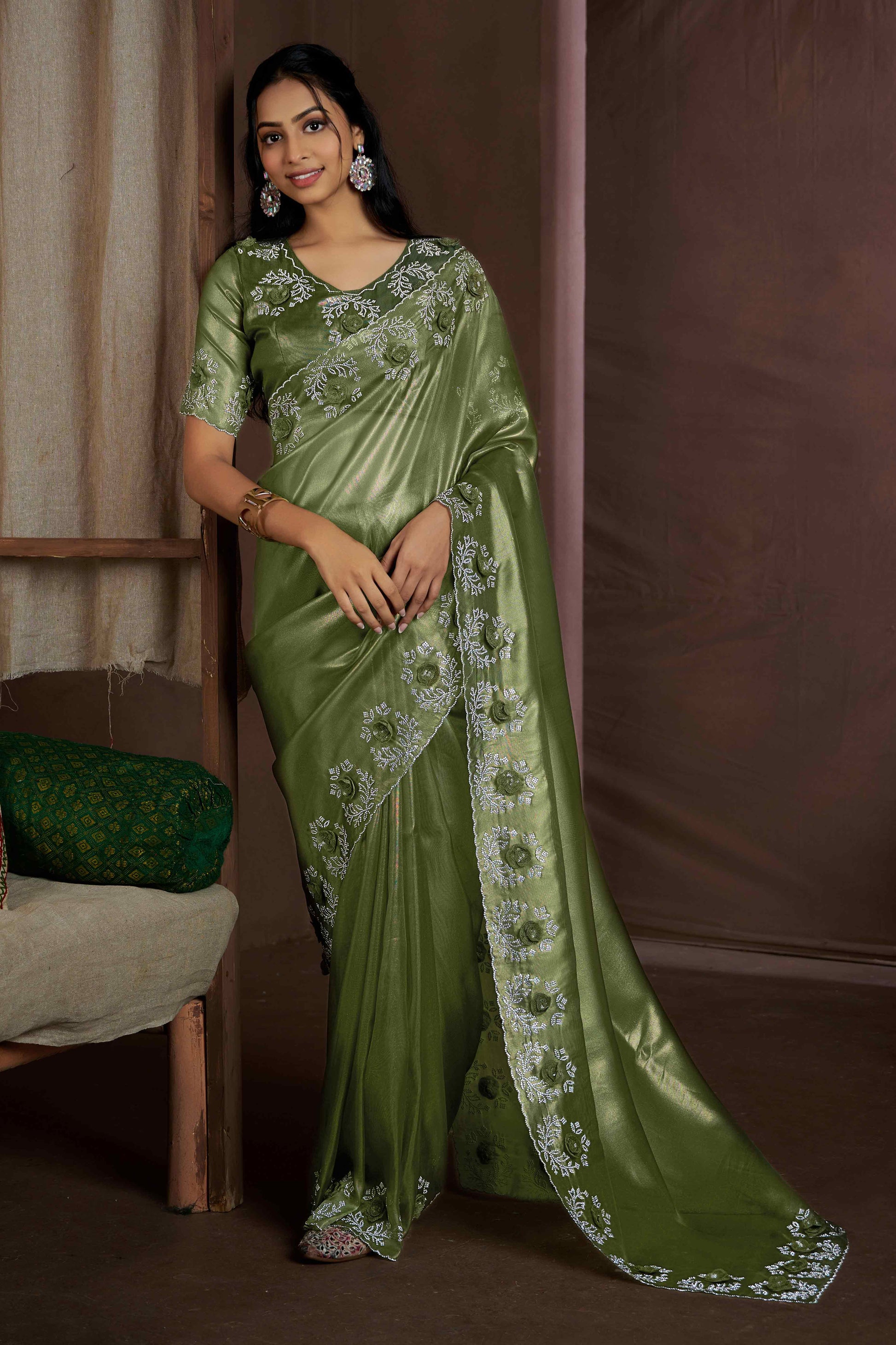 green-floral-sequins-with-zarkan-work-organza-saree-1