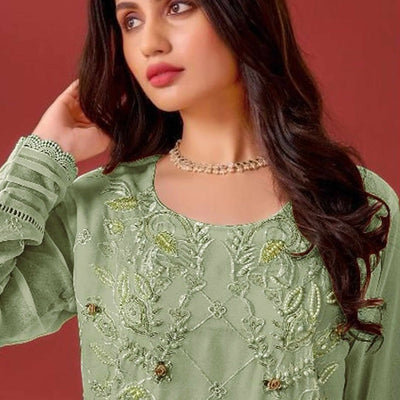 green-heavy-embroidered-work-georgette-dress-material