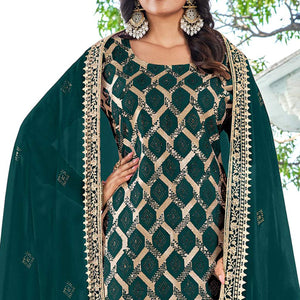 green-embroidered-with-swarovski-vichitra-silk-dress-material