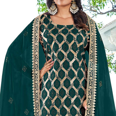 green-embroidered-with-swarovski-vichitra-silk-dress-material