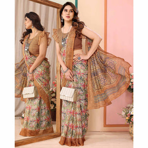 green-brown-floral-printed-kota-doria-saree