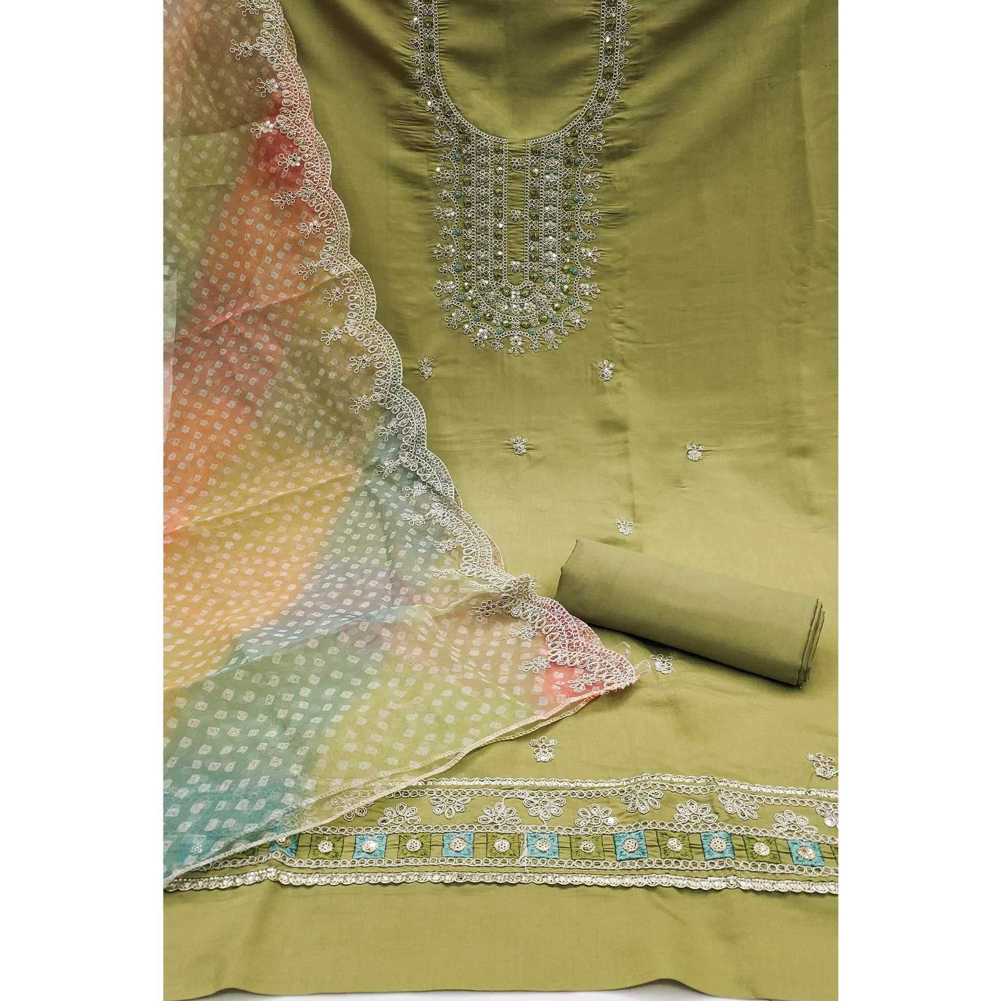 green-floral-sequins-embroidered-roman-chanderi-silk-dress-material
