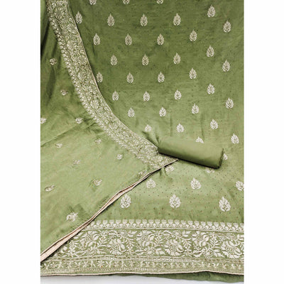 green-floral-embroidered-chinon-dress-material-5