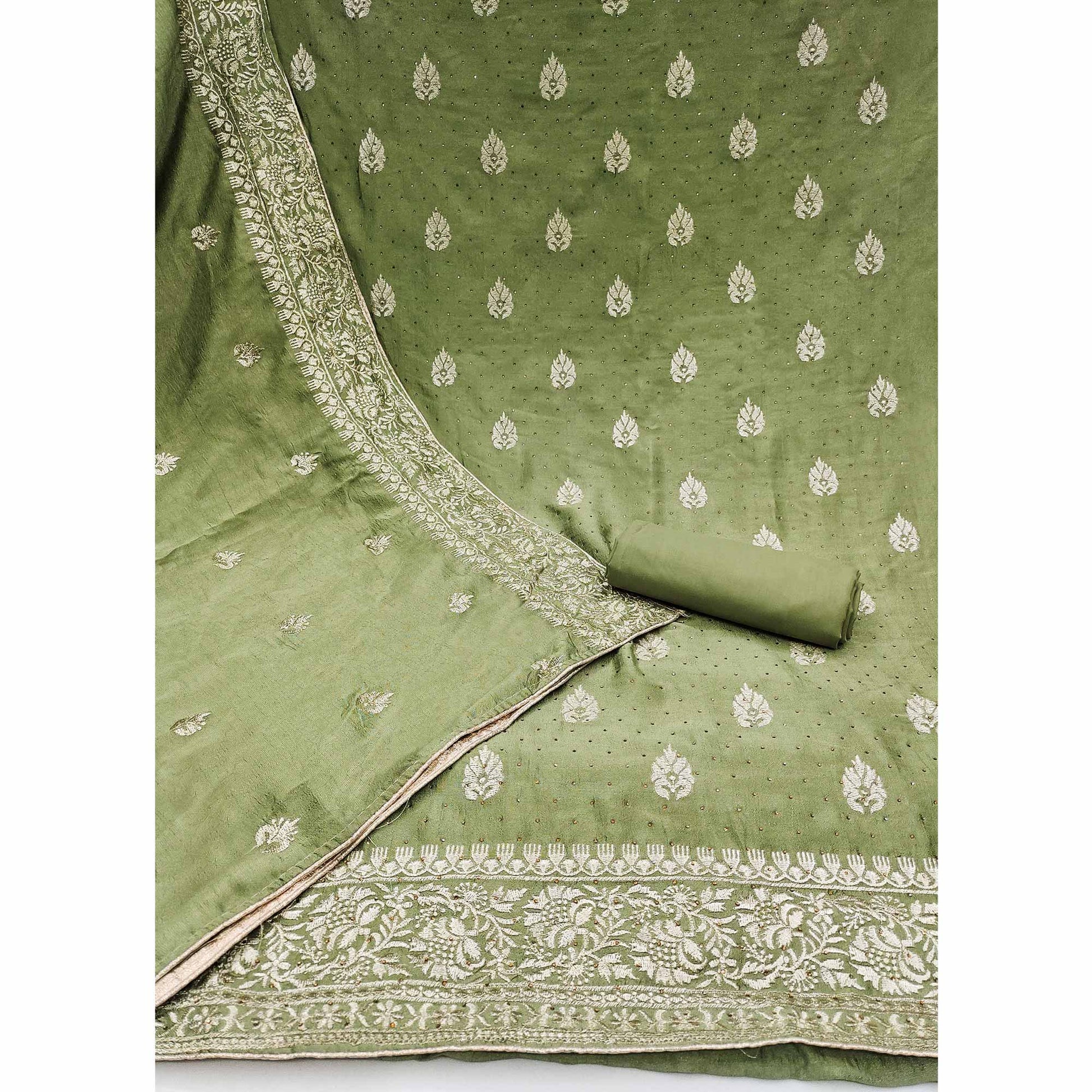 green-floral-embroidered-chinon-dress-material-5