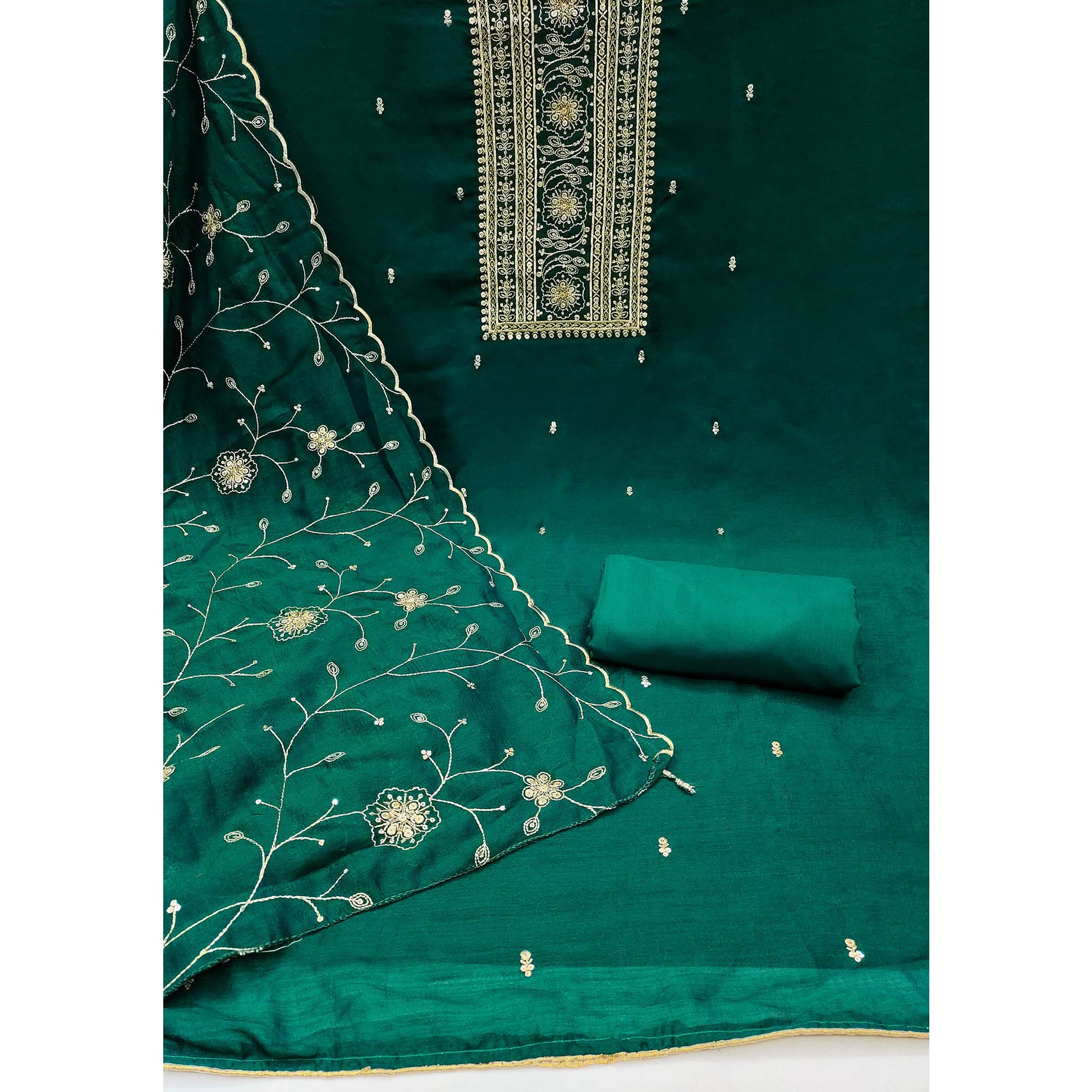 green-sequins-embroidered-chinon-dress-material-1
