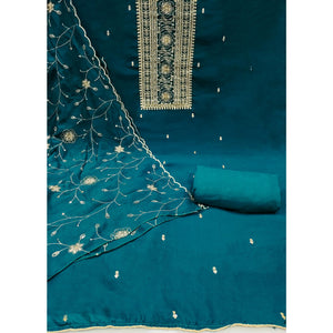 Morpich Sequins Embroidered Chinon Dress Material