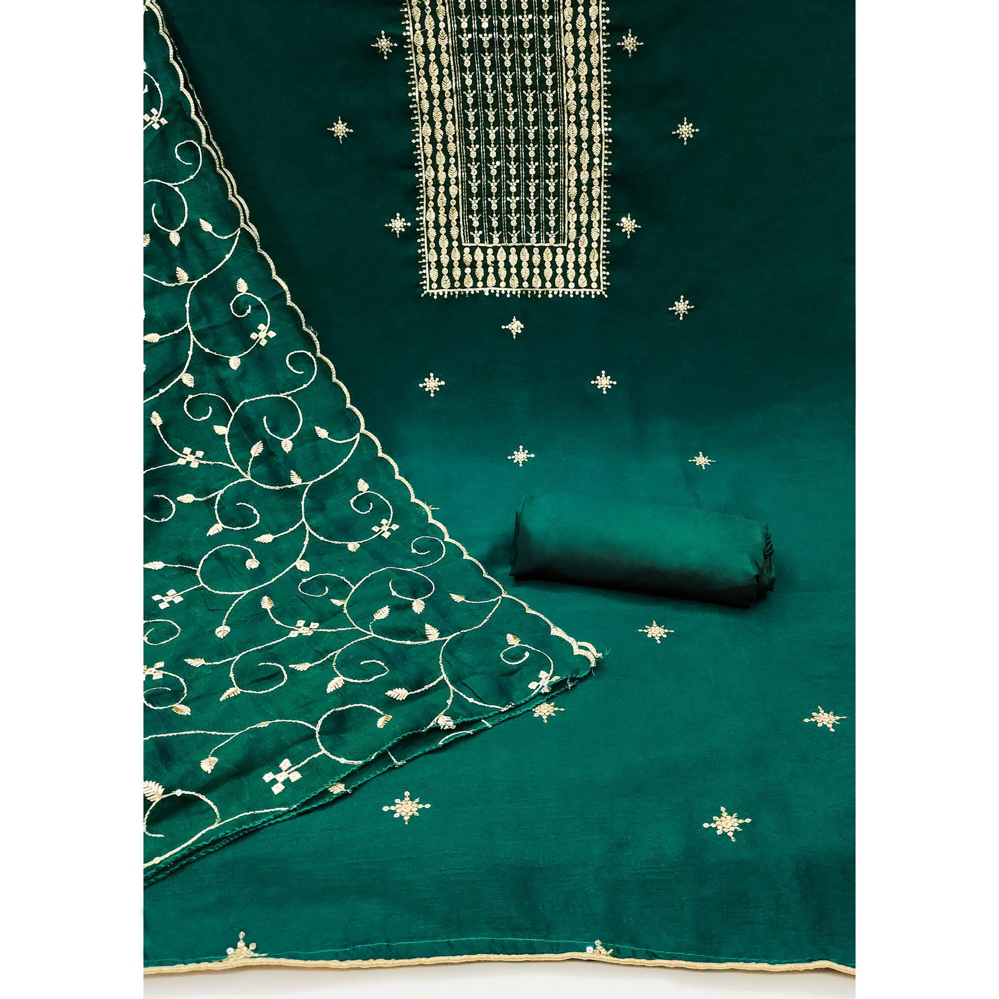 green-sequins-embroidered-chinon-dress-material